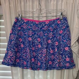 Lilly Pulitzer Blue and Pink Floral athletic Skirt
